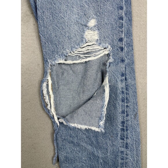 We The Free Crvy Jeans Womens 26 Heavily Distressed Jeans Button Fly High-rise - Picture 3 of 16